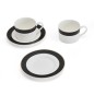 Mikasa Luxe Deco 2-Piece China Tea Cup and Saucer Set, 200ml