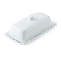 Mikasa Chalk Porcelain Butter Dish, 21cm, White