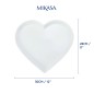 Mikasa Chalk Porcelain Heart Serving Platter, 30cm, White