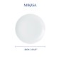 Mikasa Chalk 4-Piece Porcelain Side Plate Set, 21cm, White