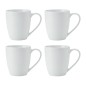 Mikasa Chalk 4-Piece Porcelain Mug Set, 380ml, White