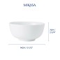 Mikasa Chalk 4-Piece Porcelain Cereal Bowl Set, 14cm, White