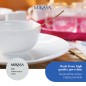 Mikasa Chalk 4-Piece Porcelain Cereal Bowl Set, 14cm, White