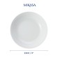 Mikasa Chalk 4-Piece Porcelain Pasta Bowl Set, 23cm, White