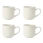 Mikasa Cranborne 4-Piece Stoneware Mug Set, 320ml, Cream