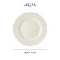 Mikasa Cranborne 4-Piece Stoneware Side Plate Set, 21cm, Cream