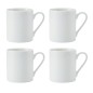 Mikasa Egret 4-Piece China Mug Set, 380ml, White