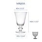 Mikasa Salerno 4-Piece Crystal Wine Glass Set, 260ml