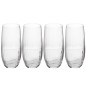 Mikasa Treviso 4-Piece Crystal Highball Glass Set, 400ml