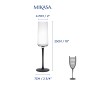 Mikasa Palermo 4-Piece Crystal Champagne Flute Set, 250ml