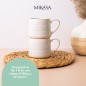 Mikasa Farmhouse 'Love You' Stoneware Mugs, Set of 2, 380ml, White