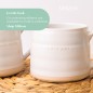 Mikasa Farmhouse 'Love You' Stoneware Mugs, Set of 2, 380ml, White