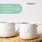 Mikasa Farmhouse Heart Stoneware Mugs, Set of 2, 380ml, White