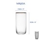 Mikasa Sorrento 4-Piece Crystal Highball Glass Set, 510ml