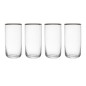 Mikasa Sorrento 4-Piece Crystal Highball Glass Set, 510ml