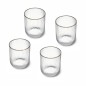 Mikasa Sorrento 4-Piece Crystal Tumbler Glass Set, 400ml