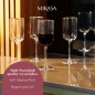 Mikasa Sorrento 4-Piece Crystal Red Wine Glass Set, 450ml