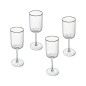 Mikasa Sorrento 4-Piece Crystal White Wine Glass Set, 400ml