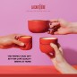 La Cafetière 3pc Family Mug Set, 380ml, 200ml and 100ml, Red