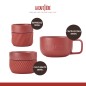 La Cafetière 3pc Family Mug Set, 380ml, 200ml and 100ml, Red