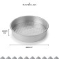 MasterClass Recycled Aluminium Loose Base Sandwich Pan, 20cm