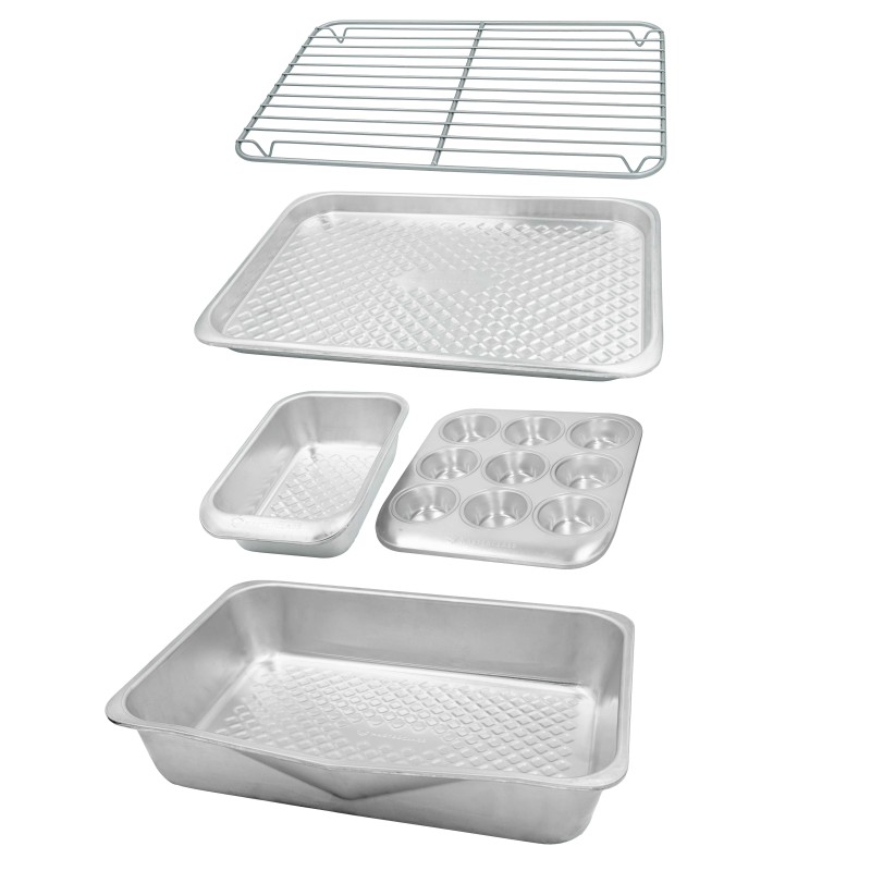 MasterClass Recycled Aluminium 5pc Stacking Baking Set