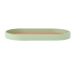 KitchenCraft Idilica Oval Serving Tray with Cork Veneer Base, 38 x 20cm