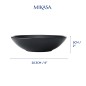 Mikasa Jardin Midnight 4-Piece Stoneware Pasta Bowl Set, Black