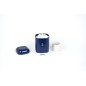 Lovello Textured Sugar Tin Canister - Midnight Navy