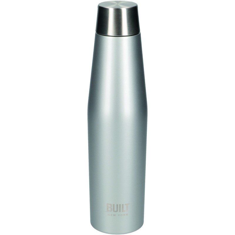 Built Perfect Seal 540ml Silver Hydration Bottle