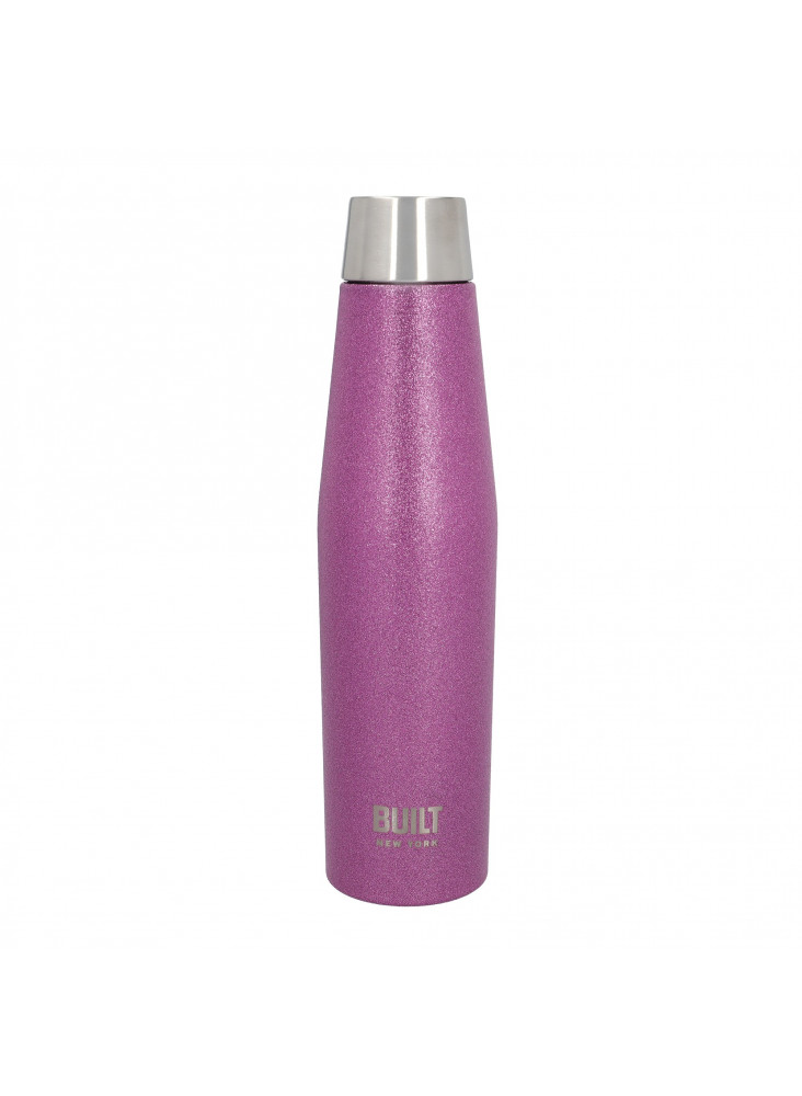 BUILT Apex 540ml Insulated Water Bottle - Purple Glitter