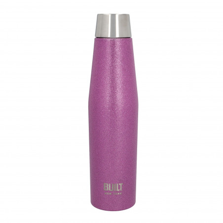 BUILT Apex 540ml Insulated Water Bottle - Purple Glitter