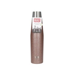 BUILT Apex 540ml Insulated Water Bottle - Rose Gold Glitter
