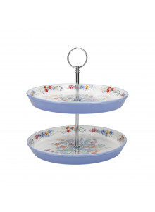 London Pottery Viscri Meadow Ceramic Two-Tier Cake Stand