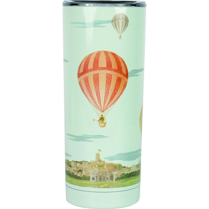 Built V&A 590ml Double Walled Stainless Steel Travel Mug Hot Air Balloon