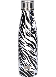 Built 500ml Double Walled Stainless Steel Water Bottle Zebra