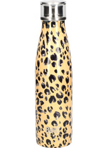 Built 500ml Double Walled Stainless Steel Water Bottle Leopard