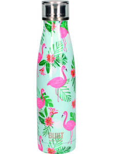 Built 500ml Double Walled Stainless Steel Water Bottle Flamingo