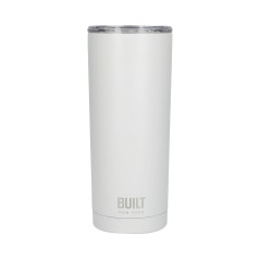 Built 590ml Double Walled Stainless Steel Travel Mug White