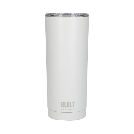 Built 590ml Double Walled Stainless Steel Travel Mug White