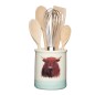 Apple Farm Kitchen Utensil Holder with Printed Illustration