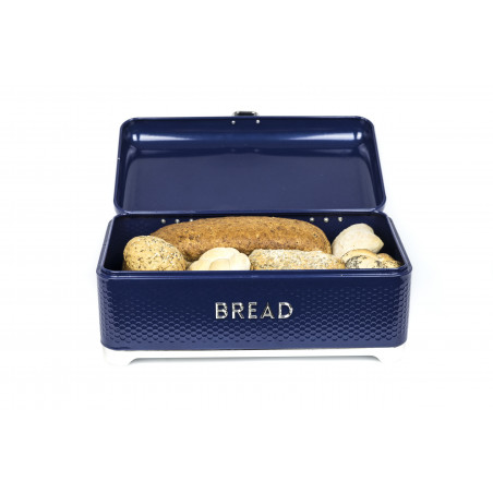 Lovello Textured Bread Bin - Midnight Navy