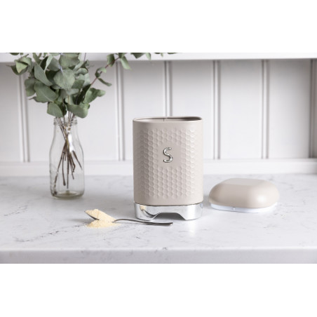 Lovello Latte Cream Textured Sugar Canister