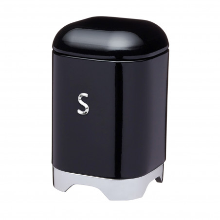 Lovello Sugar Tin Canister - Midnight Black