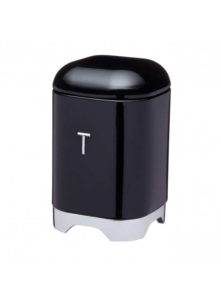 Lovello Tea Tin Canister - Midnight Black