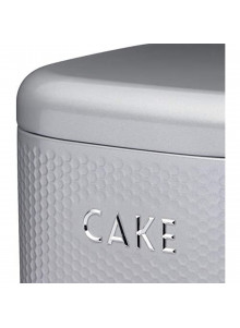 Lovello Textured Steel Cake Tin - Shadow Grey