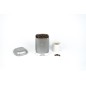 Lovello Textured Coffee Tin Canister - Shadow Grey