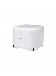 Lovello Textured Steel Cake Tin - Ice White