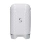 Lovello Textured Sugar Tin Canister - Ice White