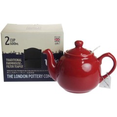 London Pottery Farmhouse 2-Cup Teapot Red